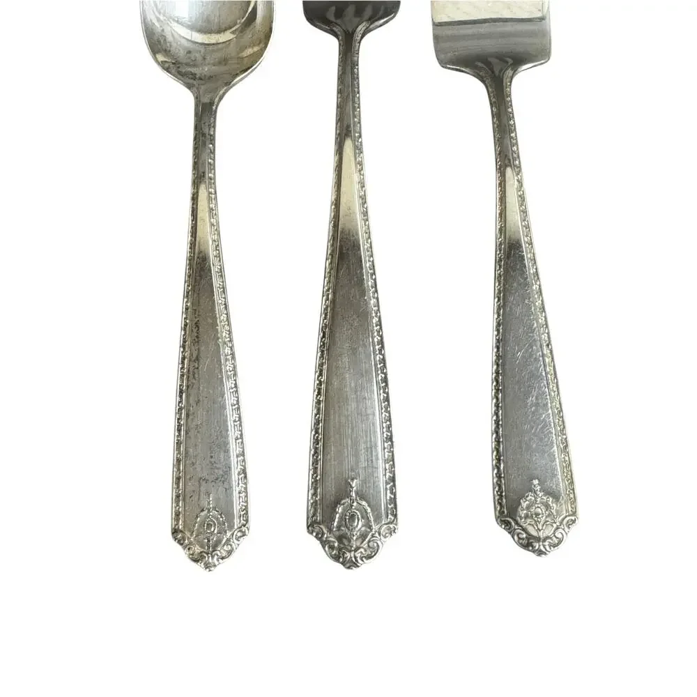 Vintage 1940 Sterling Silver Lady Hilton By Westmorland 5 Piece Place Setting